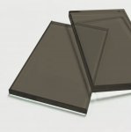 6mm toughened bronze tinted glass