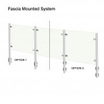 Fascia mounted - post no handrail