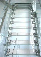 Toughened laminated glass stair tread panels