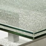 18.52mm toughened laminated (62626) crackle float glass