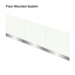 Channel floor mounted no handrail