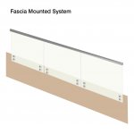 Fascia mounted adaptors with handrail