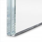 33mm toughened laminated (10210210) low iron ultra clear float glass