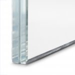 17mm toughened laminated (828) low iron clear float glass