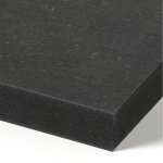 15mm MDF cut to size - black painted one side and edges all round
