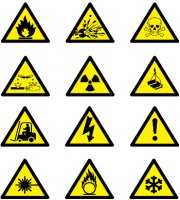 Hazard warning signs
