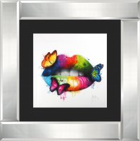 Murciano "Butterfly Kiss" print - mirror frame