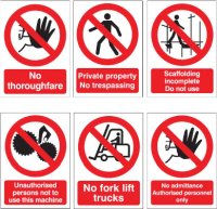Prohibitive signs