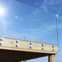 Adaptor glass balustrade system no handrail - domestic and light industrial use