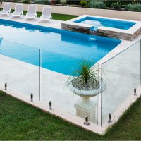 Spigot glass balustrade system no handrail - residential and light commercial use