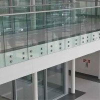 Adaptor glass balustrade system with handrail - domestic and light industrial use