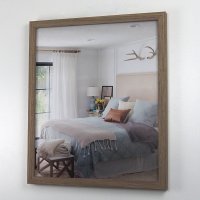Light walnut mirror frame 80927 - custom size