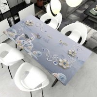 Printed toughened glass table tops and work tops