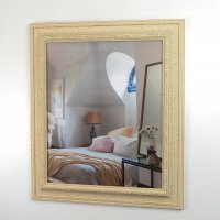 Cream mirror frame POL 6028 - custom size
