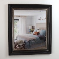 Black / pewter mirror frame POL 2078 - custom size