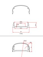 ALULOCK POST SYSTEM - HANDRAIL SET - ON PER MM
