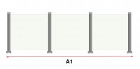 Straight Run - Allulock no handrail