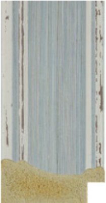 Light blue mirror frame POL 1075 - custom size