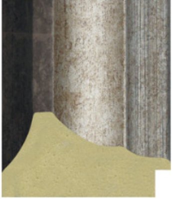 Grey mirror frame POL 4341 - custom size
