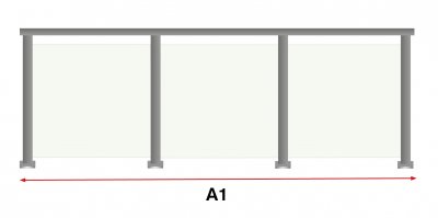 Straight Run - Allulock with handrail