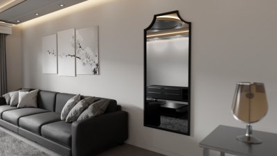 Iron metal frame curved tops - 800mm x 1800mm - F10