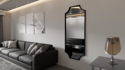 Iron metal frame curved top and bottom - 800mm x 1800mm - F19