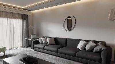 Iron metal oval design - 700mm x 900mm - F06