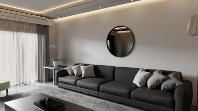 Metal circle design - large - 1000mm x 1000mm - F08