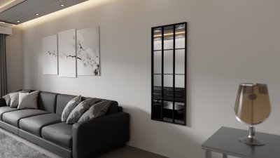 Iron metal rectangle design - large - 600mm x 1473mm - F25