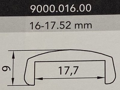 TOP TRIM FOR 16-17.52MM - ON PER MM