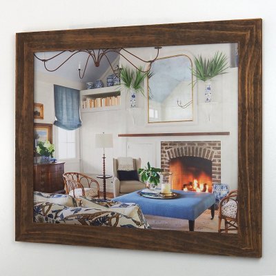 Brown mirror frame 179 000 101 - custom size