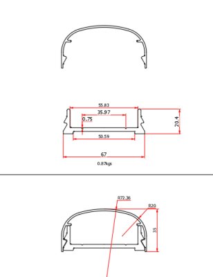 ALULOCK POST SYSTEM - HANDRAIL SET - ON PER MM
