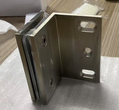 Brushed Nickel Glass Wall Side Clamp