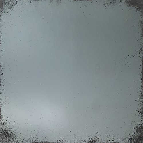 6mm toughened foxed mist tinted grey antique mirror glass