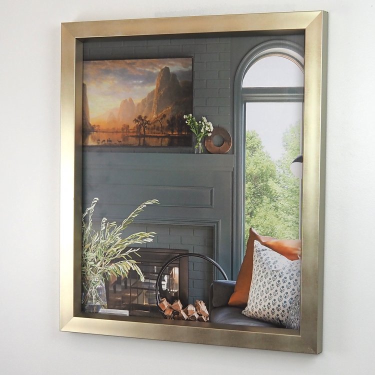 Bronze discount framed mirror
